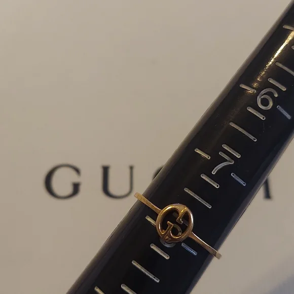 Beautiful 1973 Gucci 18kt gold fine ring, exquisite, late 2000's EVC! - Picture 5 of 8